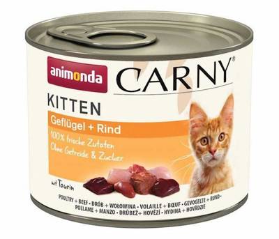 ANIMONDA Cat Carny Kitten ízesítéssel: baromfi és marhahús 200g
