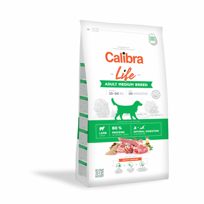 Calibra Dog Life Adult Medium Bárány 12kg