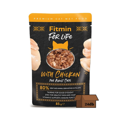 Fitmin Cat For Life Adult csirke 24x85g