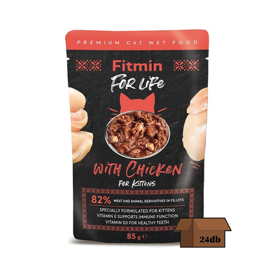 Fitmin Cat For Life cica csirke 12x85g