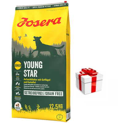JOSERA YoungStar - Gabonamentes 12,5kg + Meglepetés A Kutyádnak Ingynes