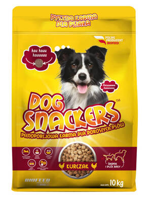 Kutyaeledel Dog Snackers csirkével (közepes és nagytestű fajták) 10 kg