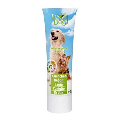 Lovi Dog Snack Creme Pate Rabbit - kutyapástétom tubusban, nyúllal és vitaminokkal 90g