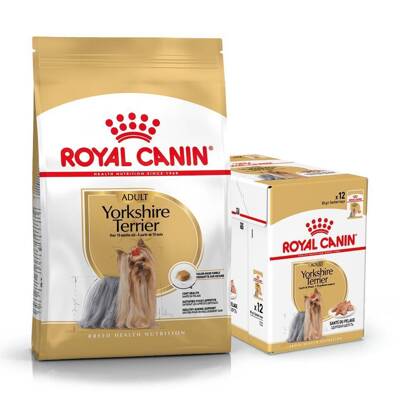 ROYAL CANIN Yorkshire Terrier Adult 7,5kg + nedves eledel INGYENES!