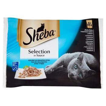 Sheba Sachet Selection In Sauce Hal ízek 4x85g