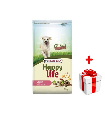 Versele-Laga Happy Life felnőtt bárányhús 3kg + meglepetés a kutyádnak ingynes